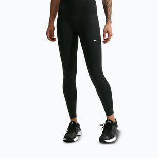 Legginsy damskie Nike One Seamless Front High-Waisted black/white