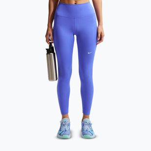 Legginsy treningowe damskie Nike One High-Waisted 7/8 sapphire/white