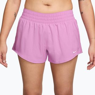 Spodenki damskie Nike One Dri-Fit 3" light magenta/white