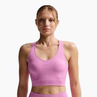 Top treningowy Nike Pro Seamless Dri-Fit Cropped light magenta