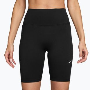 Spodenki damskie Nike One High-Waisted Biker 8" black/white