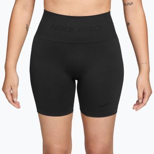 Spodenki damskie Nike Pro Seamless High-Waisted Biker 5" black