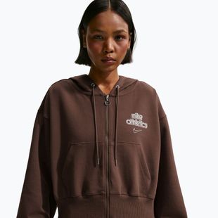Bluza damska Nike Phoenix Full-Zip Hoodie light chocolate