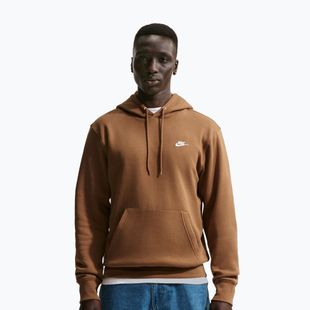 Bluza męska Nike Club Pullover Hoodie ale brown/ale brown/white