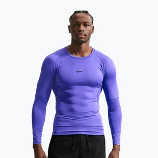 Longsleeve treningowy męski Nike Pro Dri-Fit Tight Fitness persian violet/black