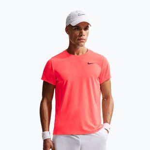 Koszulka tenisowa męska Nike Court Dri-Fit Victory hot lava/black