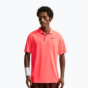 Koszulka tenisowa męska Nike Court Dri-Fit Polo Solid hot lava/black