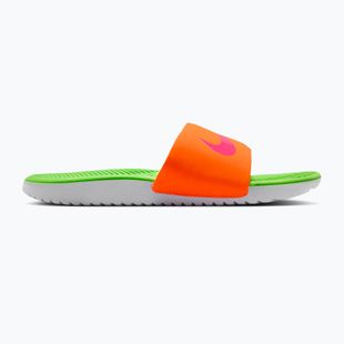 Klapki dziecięce Nike Kawa total orange/green strike/hyper pink