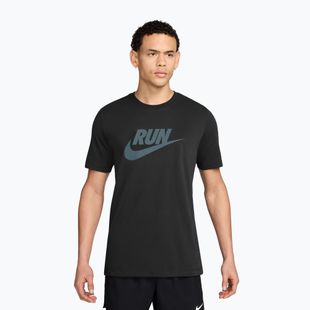 Koszulka do biegania męska Nike Dri-Fit Running black/mineral slate