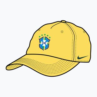 Czapka z daszkiem Nike Club Brazil Poly canary