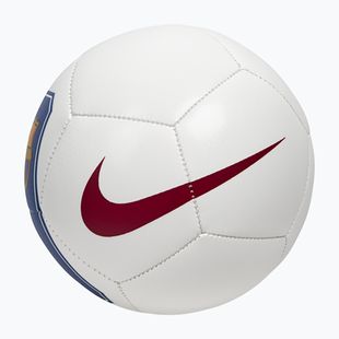 Piłka do mini piłki nożnej Nike Skills FC Barcelona white/cardinal red rozmiar 1