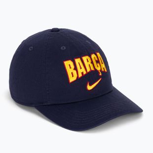 Czapka z daszkiem dziecięca Nike FC Barcelona Club Cotton blackened blue