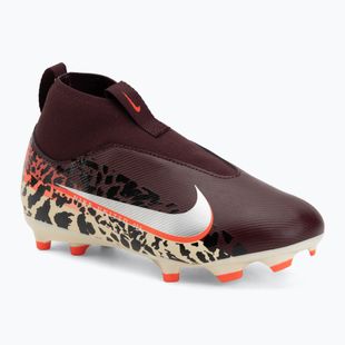 Buty piłkarskie dziecięce Nike United Jr. Mercurial Superfly 10 Academy MG burgundy crush/metallic silver
