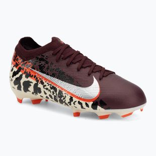 Buty piłkarskie dziecięce Nike United Jr. Mercurial Vapor 16 Pro FG burgundy crush/metallic silver