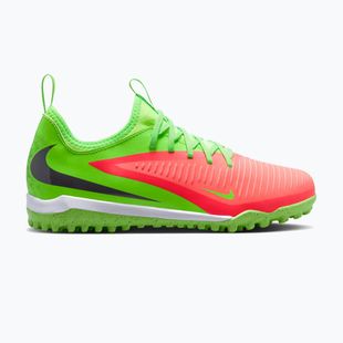Buty piłkarskie dziecięce Nike Jr. Phantom 6 Low Academy Erling Haaland TF hot punch/green strike/black