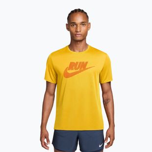 Koszulka do biegania męska Nike Miler Dri-Fit UV laser orange/total orange