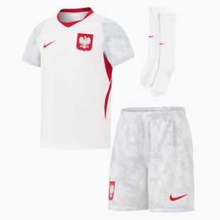 Komplet reprezentacji Polski dziecięcy domowy Nike Dri-Fit white/field silver