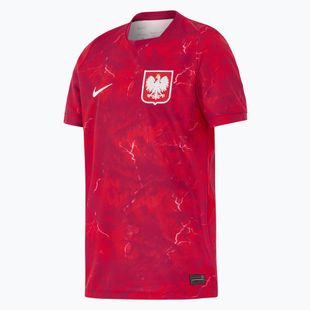 Koszulka reprezentacji Polski dziecięca wyjazdowa Nike Dri-Fit 2026 noble red/sport red