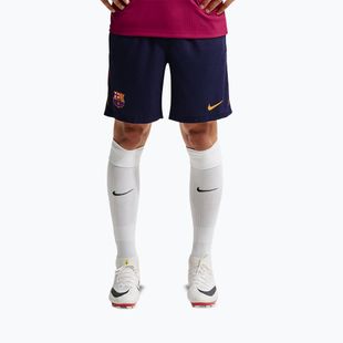 Spodenki piłkarskie dziecięce Nike FC Barcelona Dri-Fit ADV Strike Elite blackened blue/noble red/mineral yellow