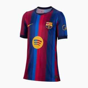 Koszulka piłkarska dziecięca Nike FC Barcelona Dri-Fit Stadium Home deep garnet/blue void/mineral yellow