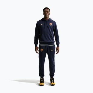 Bluza męska Nike FC Barcelona Club Hoodie blackened blue/mineral yellow