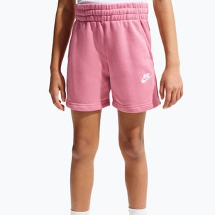 Spodenki dziecięce Nike Sportswear Club Fleece peony/peony/white