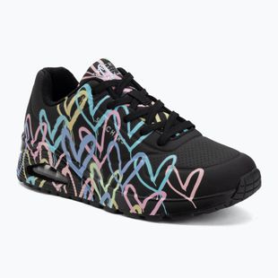 Buty damskie SKECHERS JGoldcrown Uno Spread The Love black