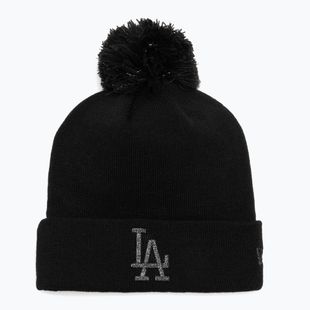 Czapka zimowa damska New Era Metallic Bobble Los Angeles Dodger blacks