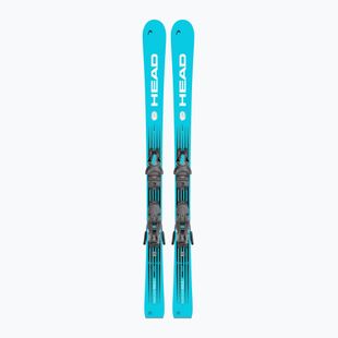 Narty zjazdowe dziecięce HEAD WC e.Race Team SW JRS + wiązania Jrs 7.5 GW CA blue/white