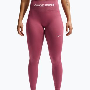 Legginsy damskie Nike Pro Seamless pink smoke/white