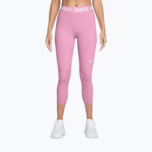 Legginsy damskie Nike Pro pink rise/white