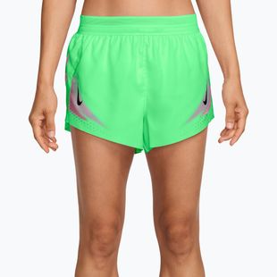 Spodenki do biegania damskie Nike AeroSwift illusion green/black
