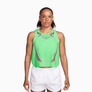 Koszulka do biegania męska Nike AeroSwift illusion green/black/black
