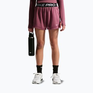Spodenki dziecięce Nike Pro Fleece pink smoke/pink smoke/black/white