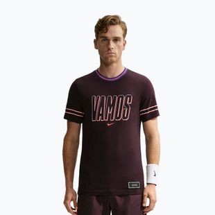 Koszulka męska Nike Court Dri-FIT Cotton burgundy ash