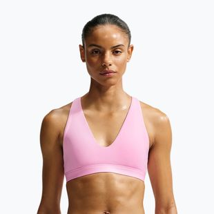 Biustonosz treningowy Nike Indy Strappy pink rise/black