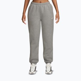 Spodnie damskie Nike Studio Fleece dark grey heather/sail