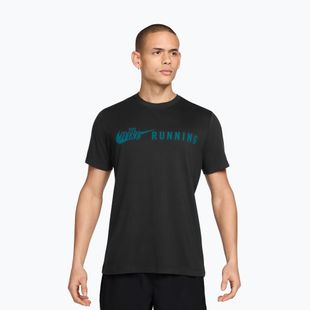 Koszulka do biegania męska Nike Dri-Fit Running T-Shirt black/bright spruce