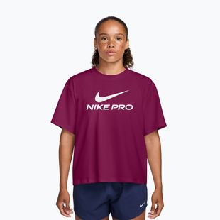 Koszulka treningowa damska Nike Pro Dri-Fit Loose true berry/white