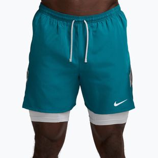 Spodenki do biegania męskie Nike Miler Dri-Fit 2in1 5" bright spruce