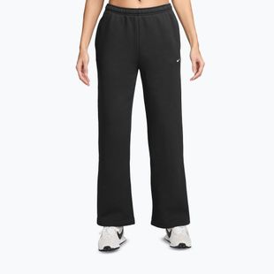 Spodnie damskie Nike Studio Fleece total black/sail