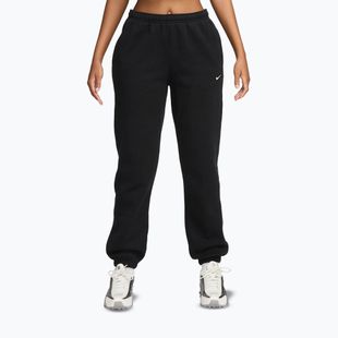 Spodnie damskie Nike Studio Fleece total black/sail