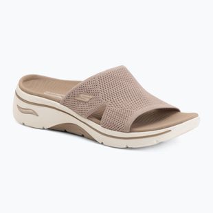 Klapki damskie SKECHERS Go Walk Arch Fit 2.0 Dakota brown