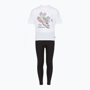 Komplet dziecięcy New Balance Floral Shoe Graphic Tee and Legging nb bright white