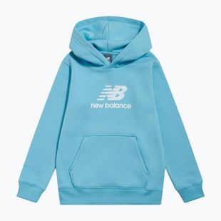 Bluza dziecięca New Balance BB Stacked Logo Hoodie taffy blue