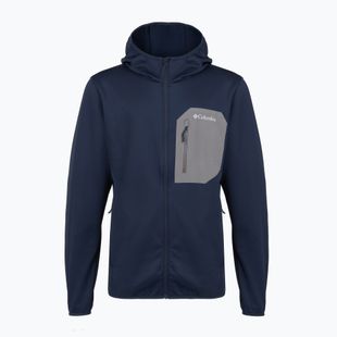 Bluza trekkingowa męska Columbia Tall Heights Hdd Grid Fleece Full Zip collegiate navy/city grey