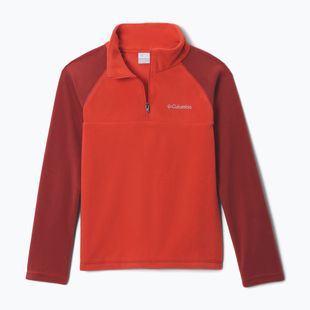 Bluza polarowa dziecięca Columbia Glacial Half Zip super sonic/red oxide