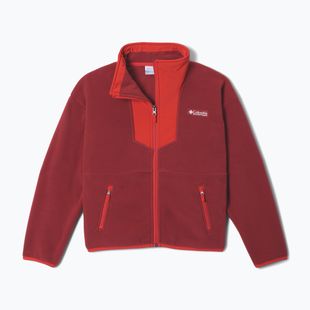 Bluza polarowa dziecięca Columbia Sequoia Grove Full Zip Fleece red oxide/super sonic