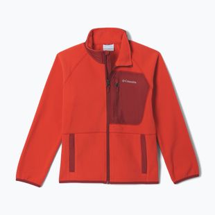 Bluza polarowa dziecięca Columbia Fast Trek V Full Zip super sonic/red oxide