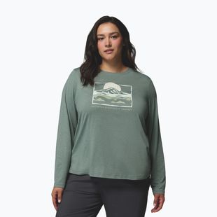 Longsleeve damski Columbia Parsons Point Graphic Tee sedona sage heather/all terrain